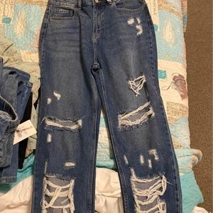 Cello Straight leg distressed jeans